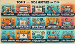 Top 9 Side Hustles to Make Over $1000+ A Month In 2024